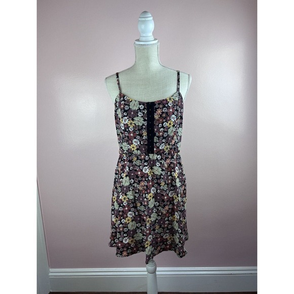 Lily Rose Medium Multicolored Floral Dress Size:L.‎ NWOT - Picture 1 of 11